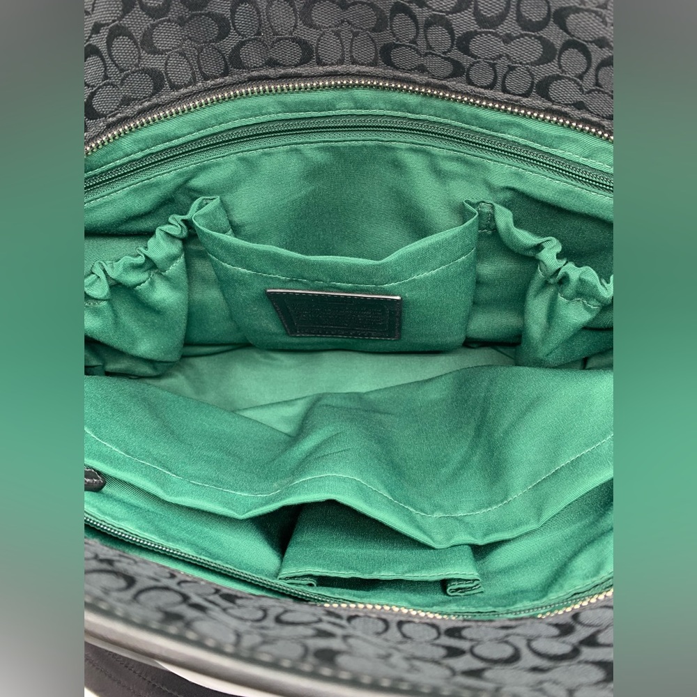 COACH Black Laptop Bag All Over Print - Picture 11 of 15